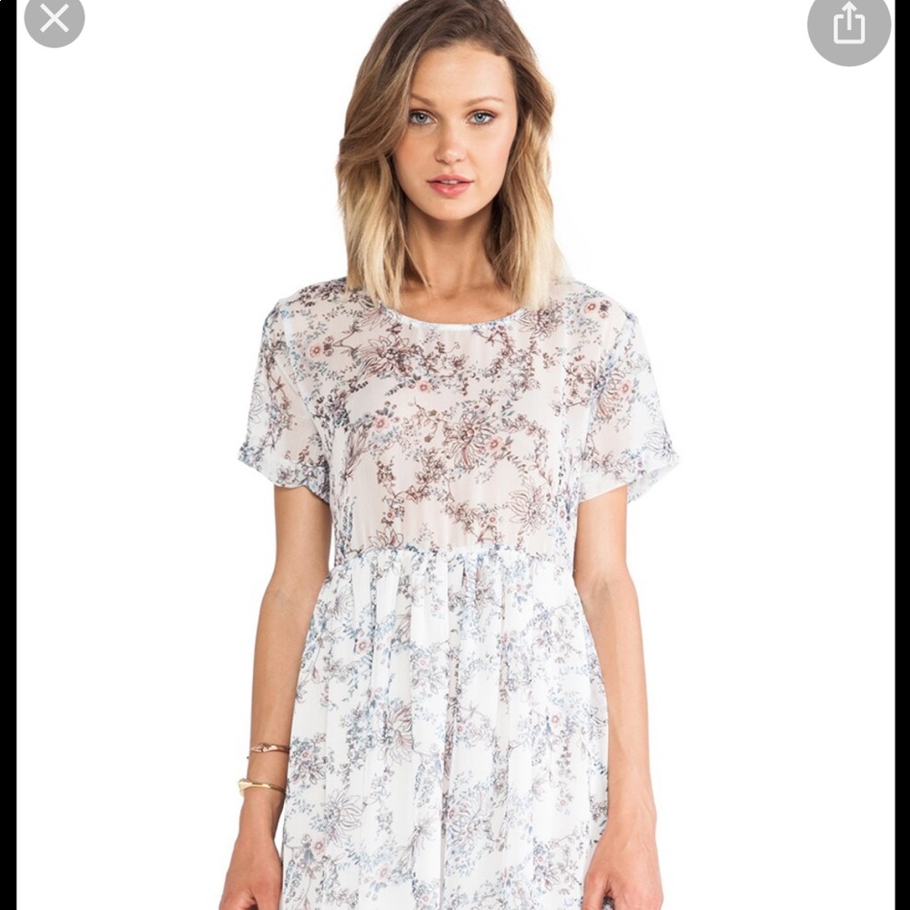 Anine Bing XS Floral Mini Babydoll